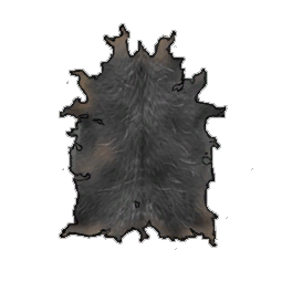 Robust Black Cow Hide