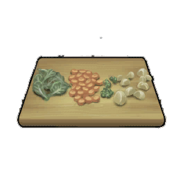 Appetizing Raw Chopped Vegetables
