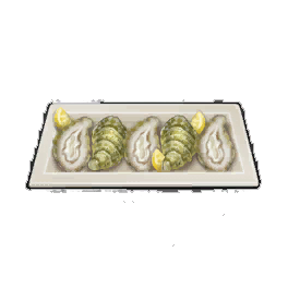 Spotshell Oysters with Lemon Juice
