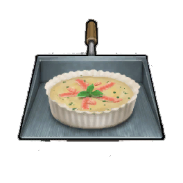 Orange Raw Salmon Quiche