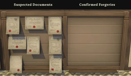 Casework Board w- documents