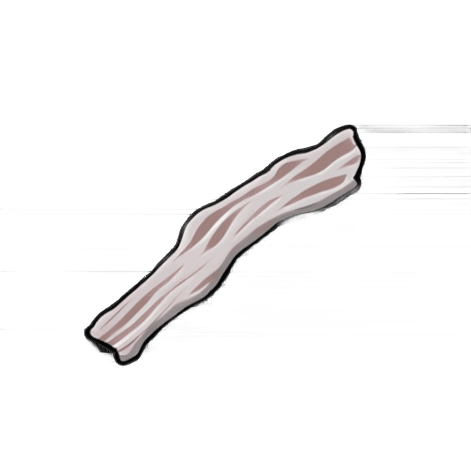 Appetizing Raw Bacon