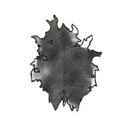 Basic Black Cow Hide