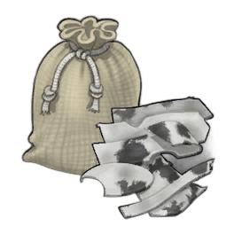 Fine White Leather Offcuts