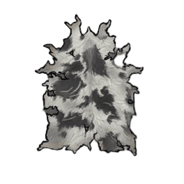 Moderate White Cow Hide