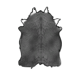 Strong Black Cow Hide
