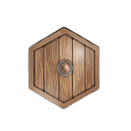 5 to 9 Wooden Hexagon Shield